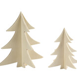 3D Kerstbomen hout