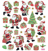 Stickervel Kerstfiguren 15 x 16,5 cm