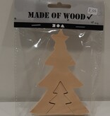 Houten Kerst decoratie 2-in-1