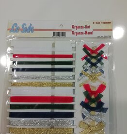 Kerst lintjes en strikjes organza Kerst lintjes en strikjes organza