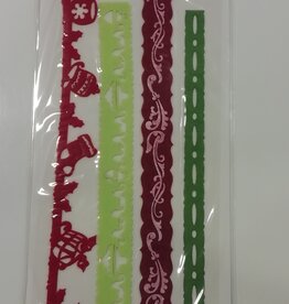 Border Stickervel Thema Kerst Border Stickervel Thema Kerst