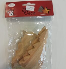 Setje houten dennenbomen