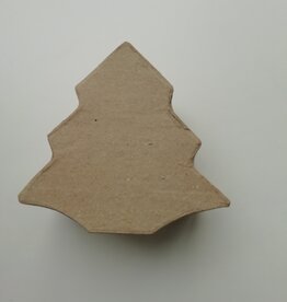 Kerstboom doosje papier-maché