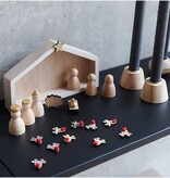 Rico Design Deco confetti rendier natuurhout