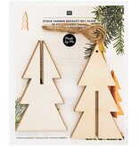 Rico Design Houten kerstbomen om in elkaar te steken en te versieren - Copy - Copy