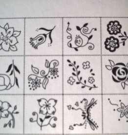 Houten stempel bloemetjes