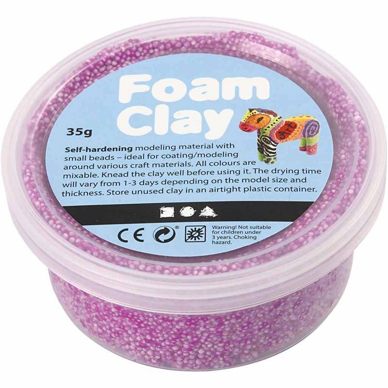 Foam clay doosje 35g paars