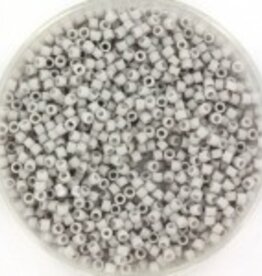 Miyuki delica 11/0 opaque matte light smoke DB1518