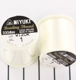 Miyuki beading draad gebroken wit