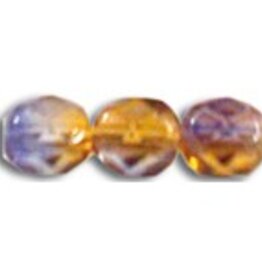 Facetkralen bruin/zilver 6 mm