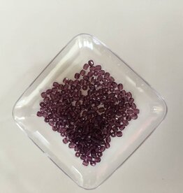 Facet geslepen glaskralen licht aubergine