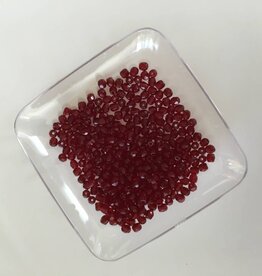 Facet geslepen glaskralen bordeaux