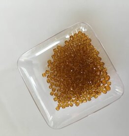 Facet geslepen glaskralen topaz