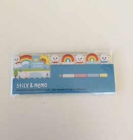 Stick & memo regenboog