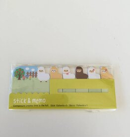 Stick & memo schaapjes
