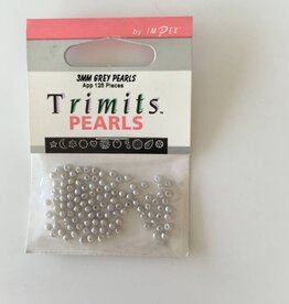 Pareltjes rond grijs