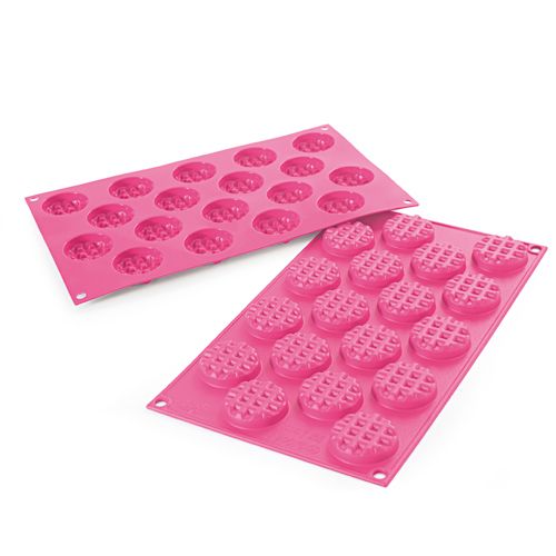 Silicone mal ronde wafeltjes