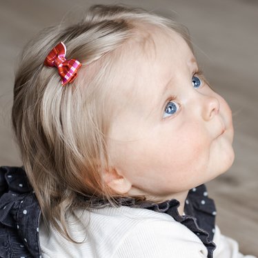 Your Little Miss Baby-Haarclips mit Schleife - Pretty check