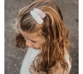 Your Little Miss Snap clips with fabric - Powder tones basics