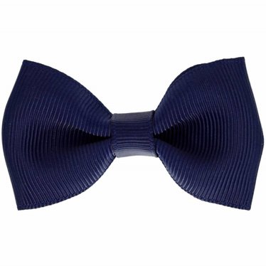 Your Little Miss Hair clip with bow - Dark blue