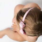 Your Little Miss Baby haarbandje met dubbele strik - Old pink