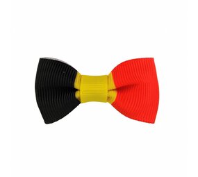 Your Little Miss Baby haarspeldje met strikje - Belgian flag