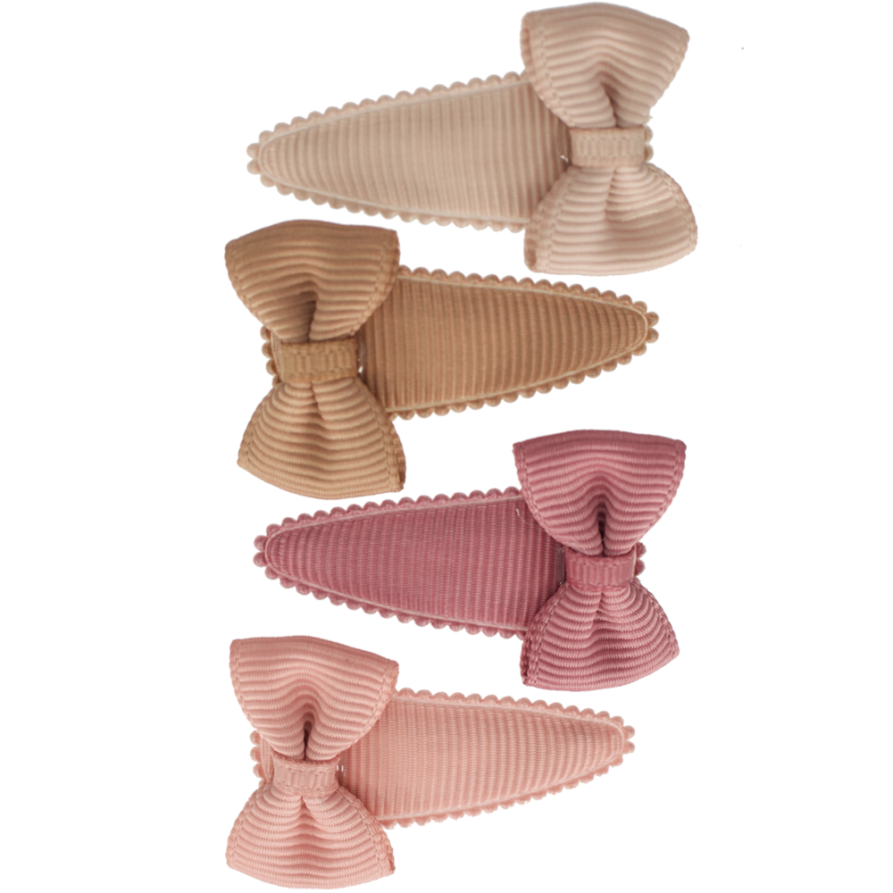 Your Little Miss Fermagli per capelli ragazza con fiocco - Nude tones Your Little Miss Fermagli per capelli ragazza con fiocco - Nude tones