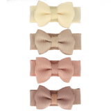 Your Little Miss Baby hair clips with bow - Powder tones