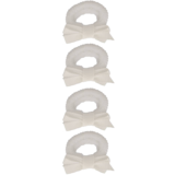 Your Little Miss Baby hair ties with little bow - White