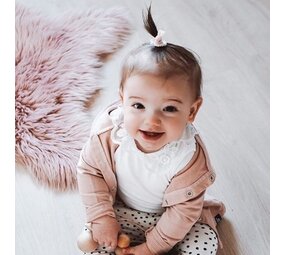 Your Little Miss Baby haarelastiekjes met strikje  - Light pink