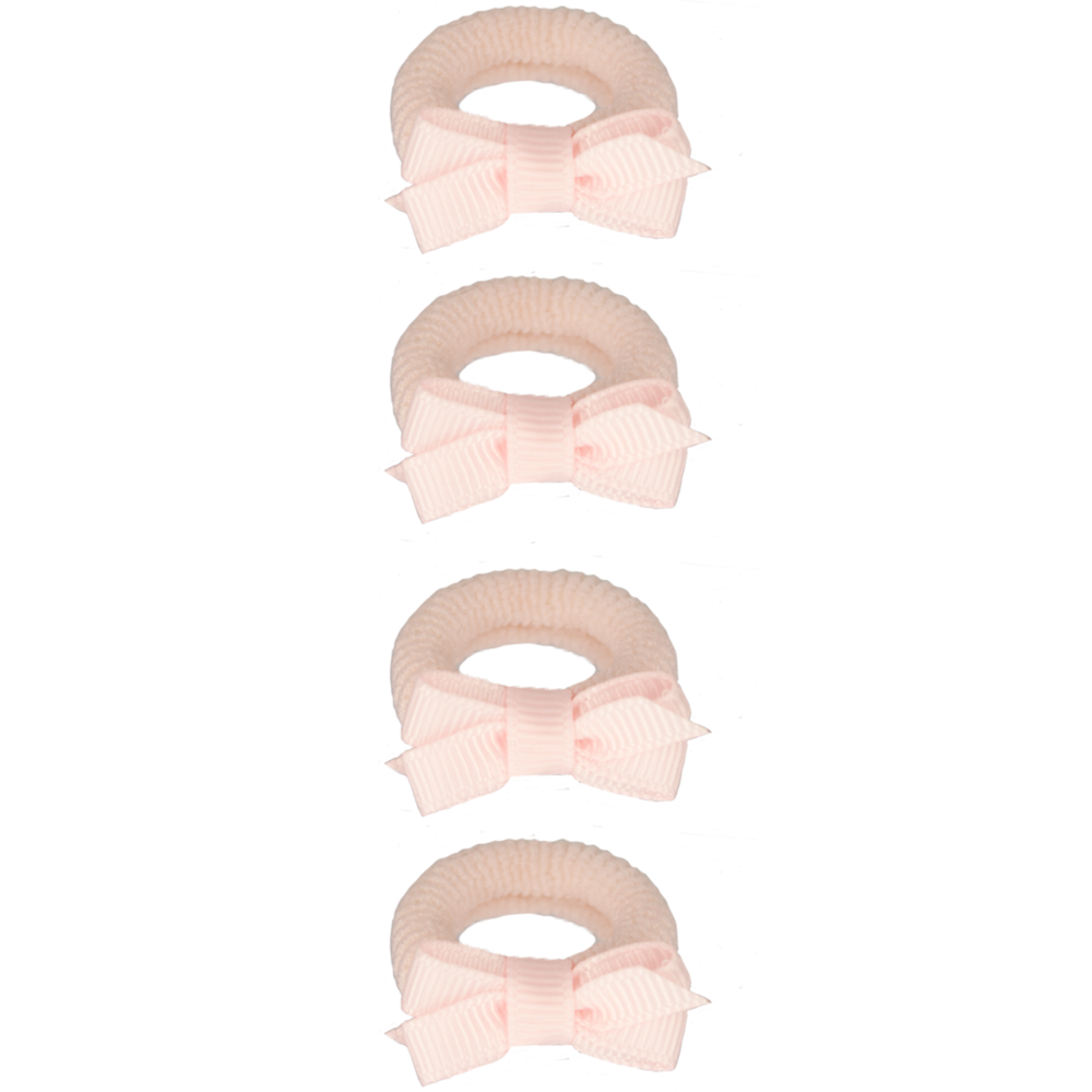 Your Little Miss Baby haarelastiekjes met strikje  - Light pink