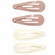 Your Little Miss Basic baby snap clips - Ivory beige