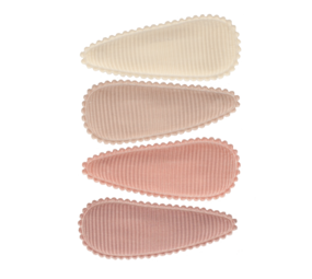 Your Little Miss Klick-Klack-Haarspangen mit Stoff - Powder tones basics