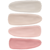 Your Little Miss Haarspeldjes met stof - Pink basics