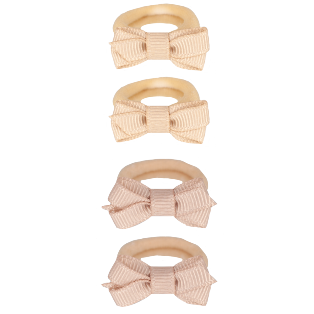 Your Little Miss Baby hair ties with little bow - Teddy Your Little Miss Baby hair ties with little bow - Teddy