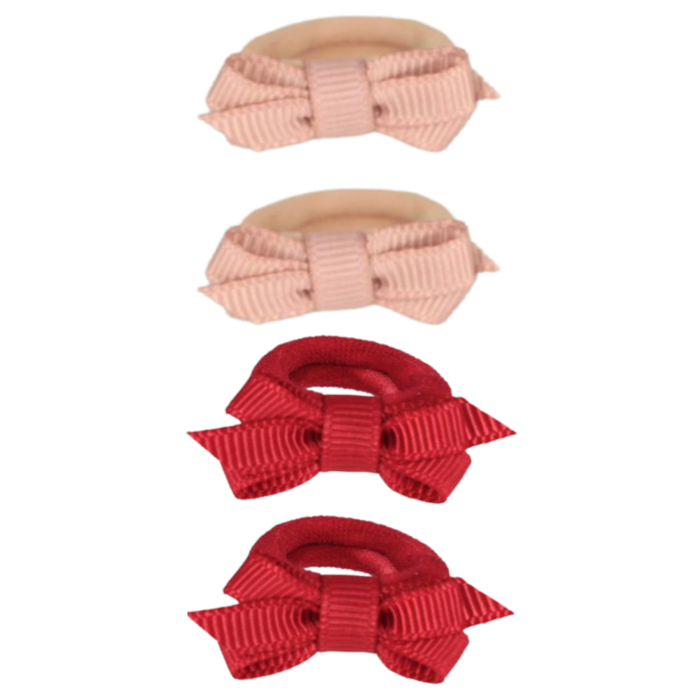 Your Little Miss Elastici per capelli bambina con fiocchetto - La rosa