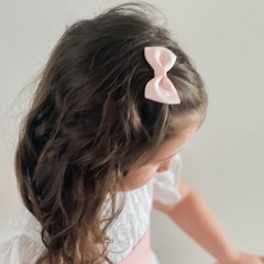 Your Little Miss Hair clip with bow - Soft pink