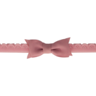 Your Little Miss Newborn baby haarbandje met kanten strik - Pink quartz