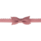 Your Little Miss Fascia per capelli neonata con fiocco in pizzo - Pink quartz