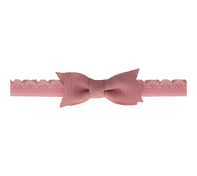 Your Little Miss Newborn Baby-Haarband mit Spitzen-Schleife - Pink quartz Your Little Miss Newborn Baby-Haarband mit Spitzen-Schleife - Pink quartz