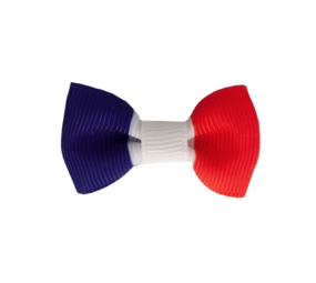 Your Little Miss Baby haarspeldje met strikje - French flag