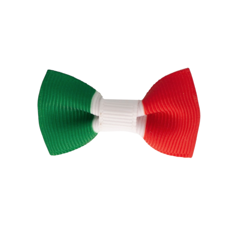 Your Little Miss Fermagli per capelli bambina con fiocco - Italian flag