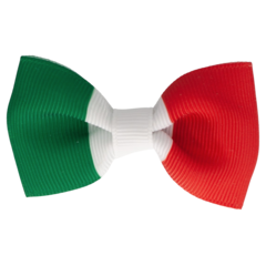 Your Little Miss Hair clip with bow - Italian flag