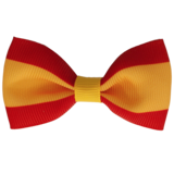 Your Little Miss Hair clip with bow - Spanish flag