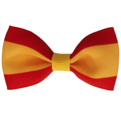 Your Little Miss Hair clip with bow - Spanish flag