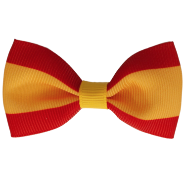 Your Little Miss Hair clip with bow - Spanish flag