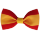 Your Little Miss Hair clip with bow - Spanish flag