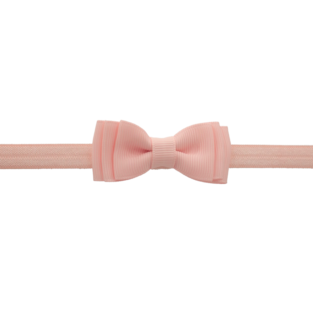 Your Little Miss Baby-Haarband mit doppelter Schleife - Light pink