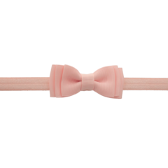 Your Little Miss Baby headband with double bow - Light pink