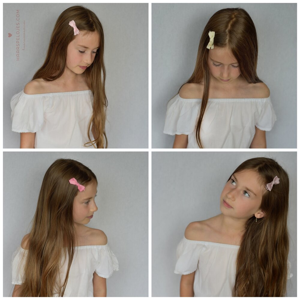 Your Little Miss Hair clips with ribbon bow - Fantasy rose Your Little Miss Hair clips with ribbon bow - Fantasy rose